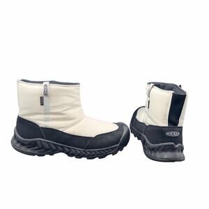 KEEN Hood NXIS Waterproof Pull On Boots Women’s 10 Silver Birch